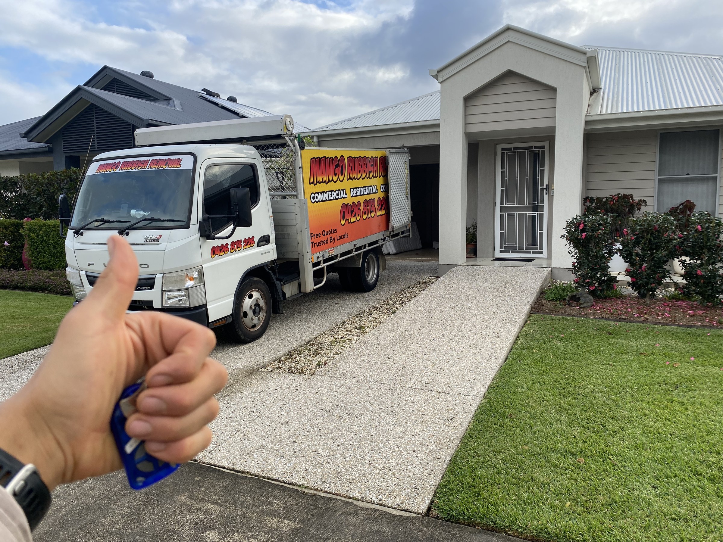 A cleared property handed back swept and ready