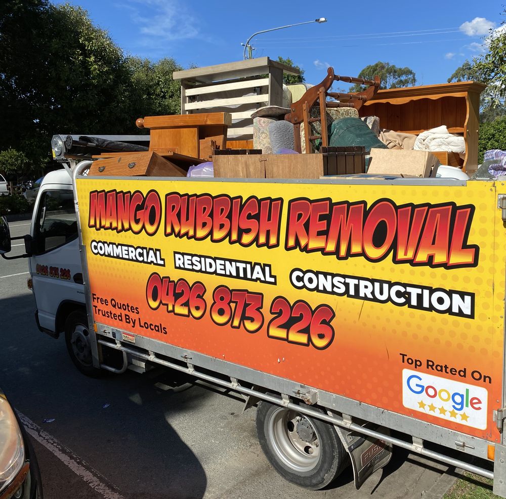 A full general-waste load, sorted and strapped