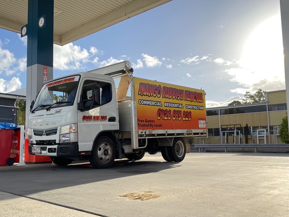 The Mango truck loaded after a household job