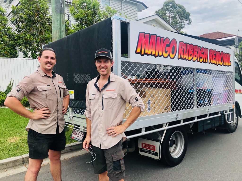 the team after completing a house clearance sunshine coast